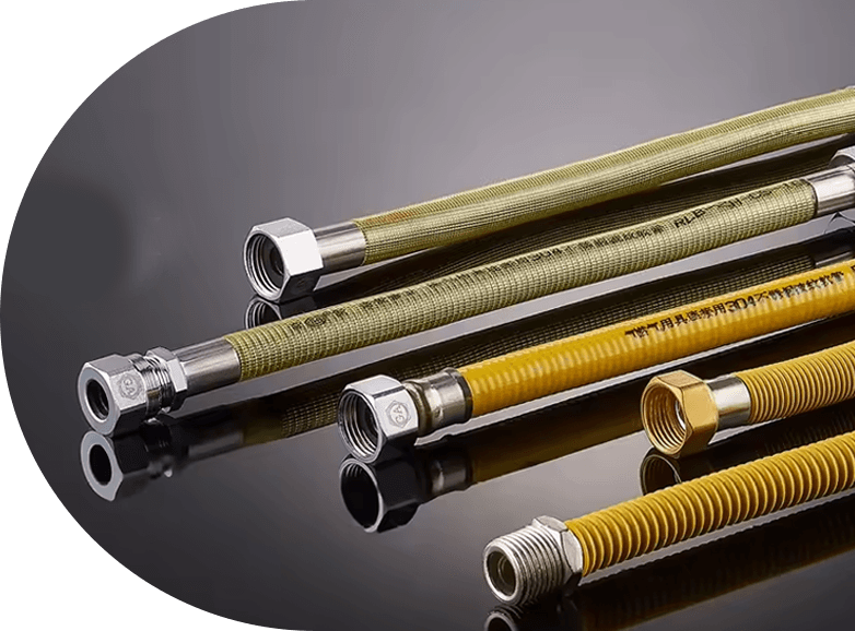 Mangueira de gás de aço inoxidável embrulhado em metal ZLR-14